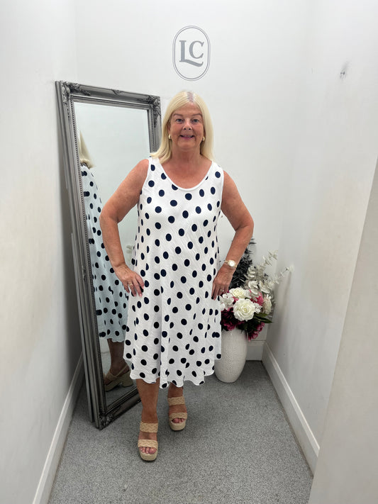 Ava Polka Dot Dress in 7 colours