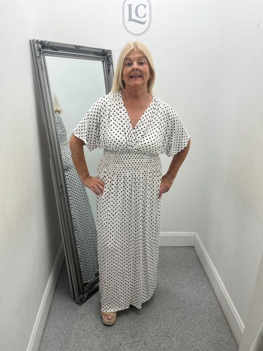 Polka Dot Maxi Dress