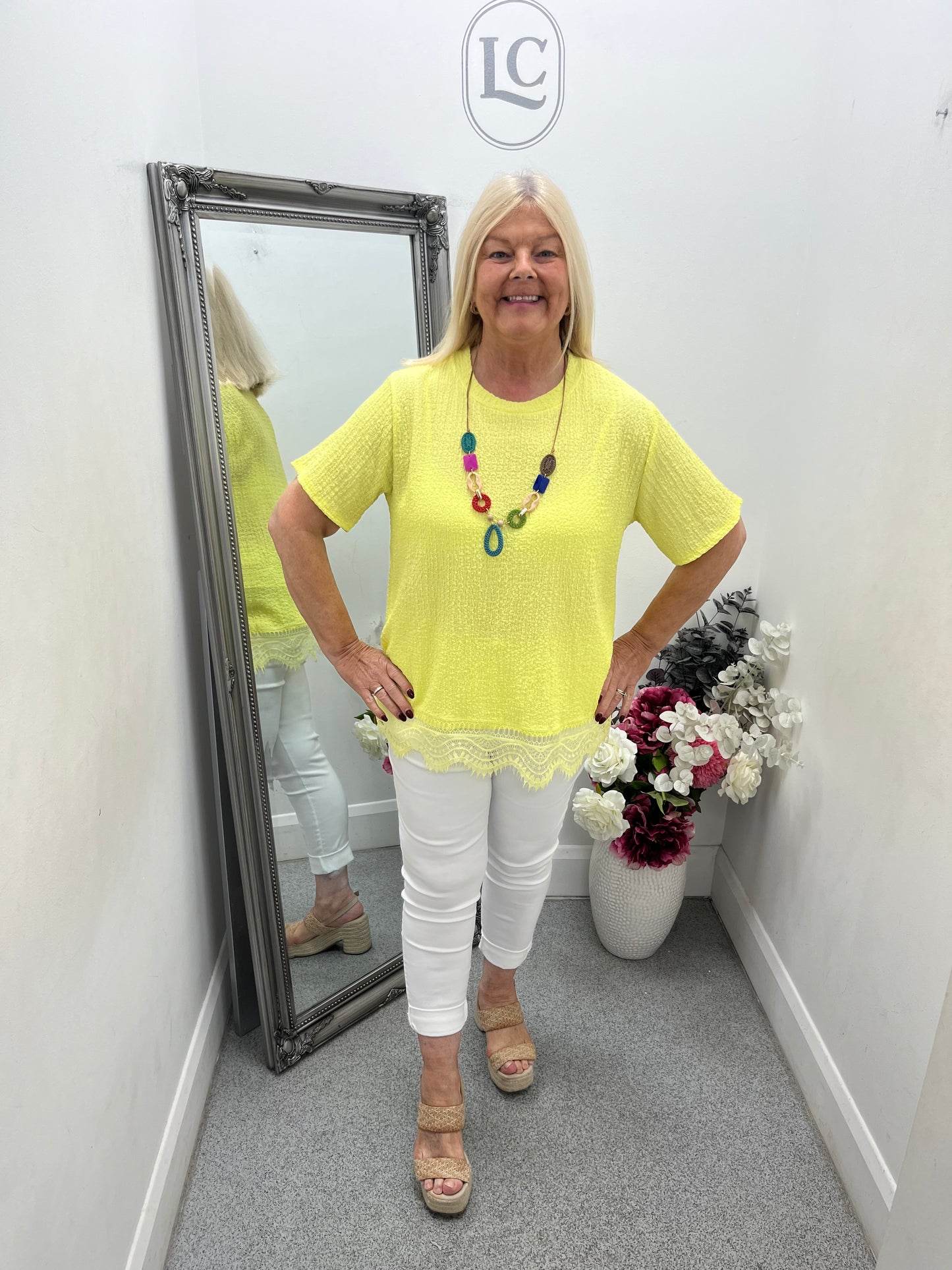 Lace Trim Top in 8 colours