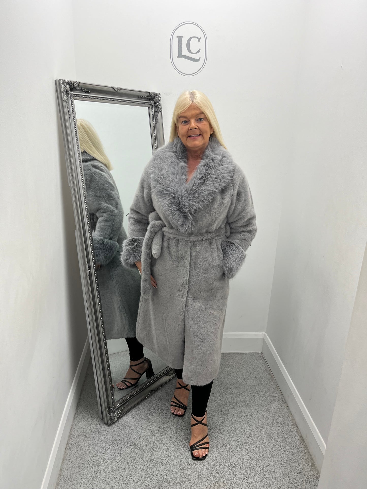 Faux Fur Belted Coat 5 colours