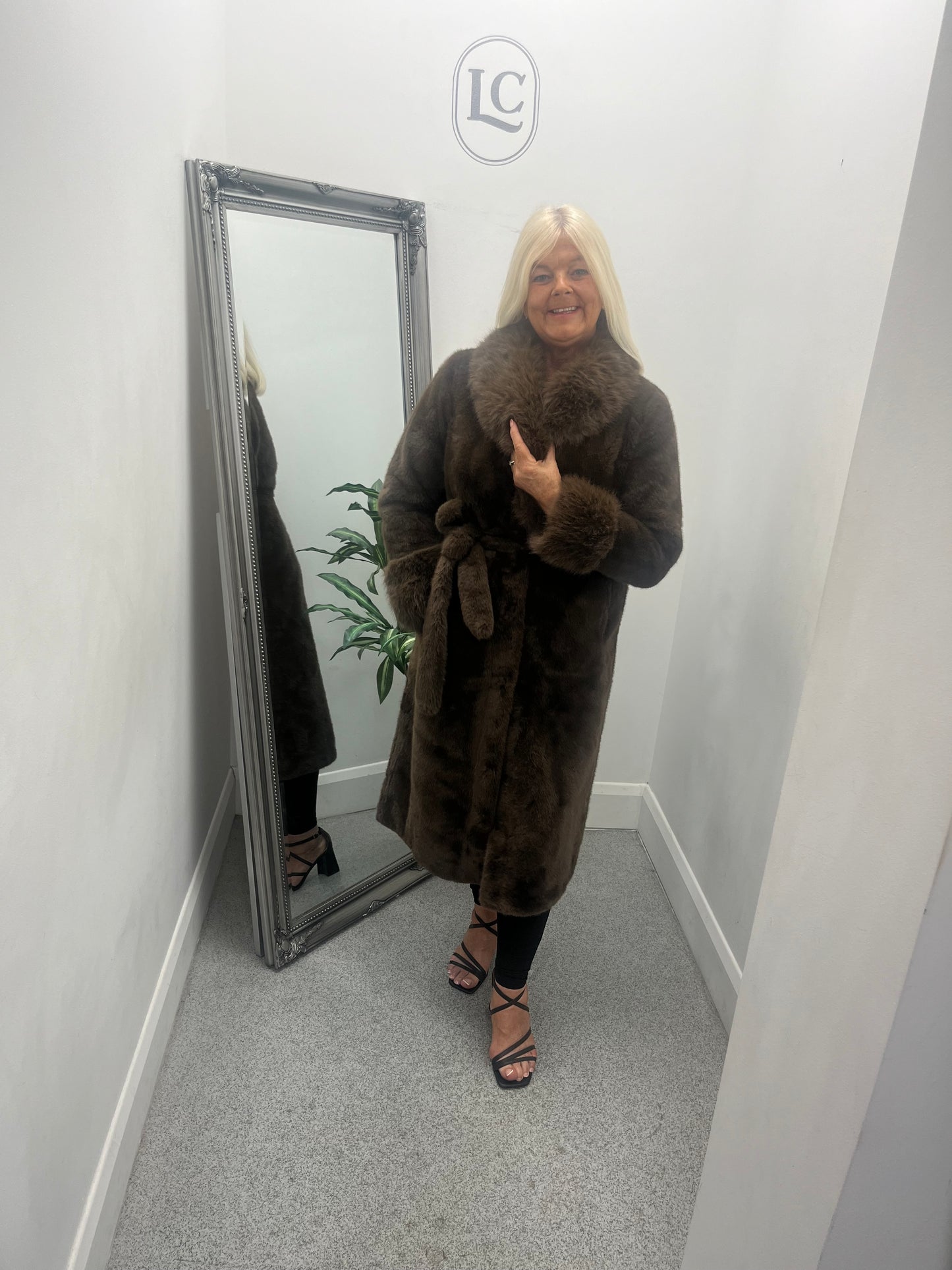 Faux Fur Belted Coat 5 colours