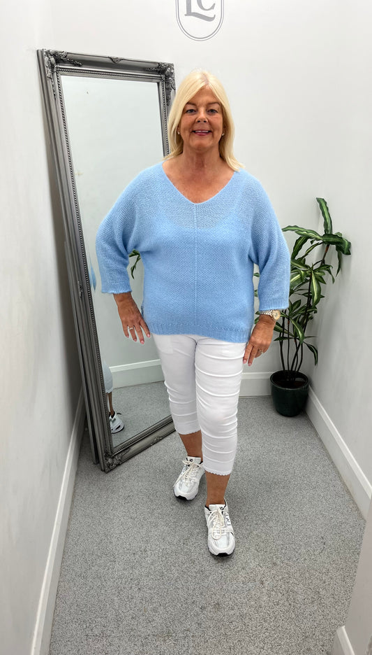 V Neck Soft Knit Jumper