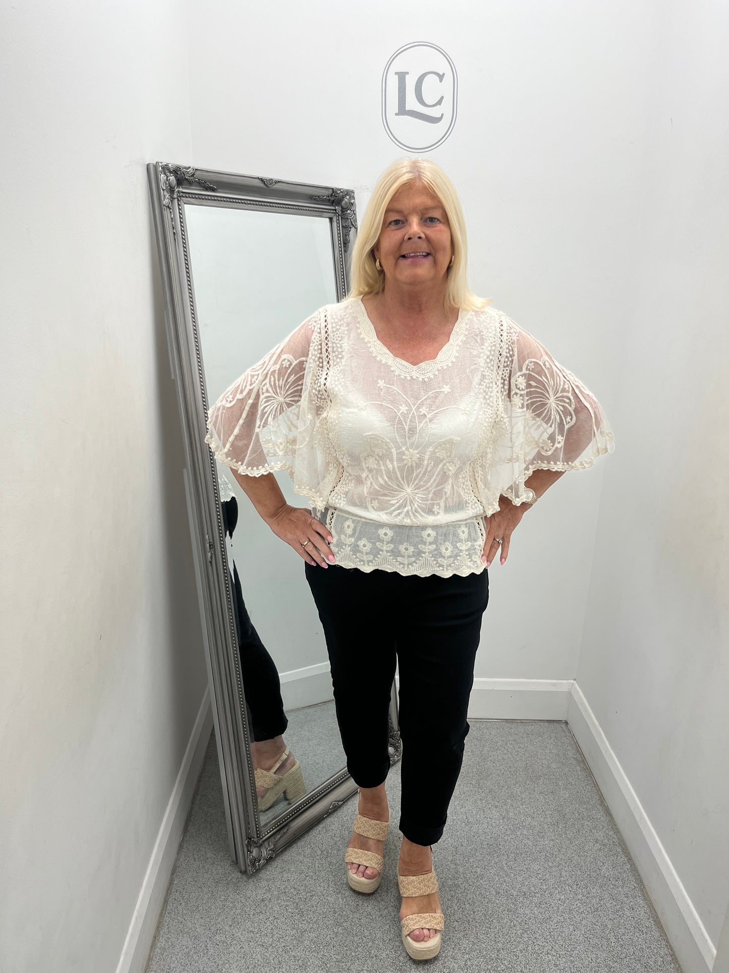 Gia Cream Lace Top