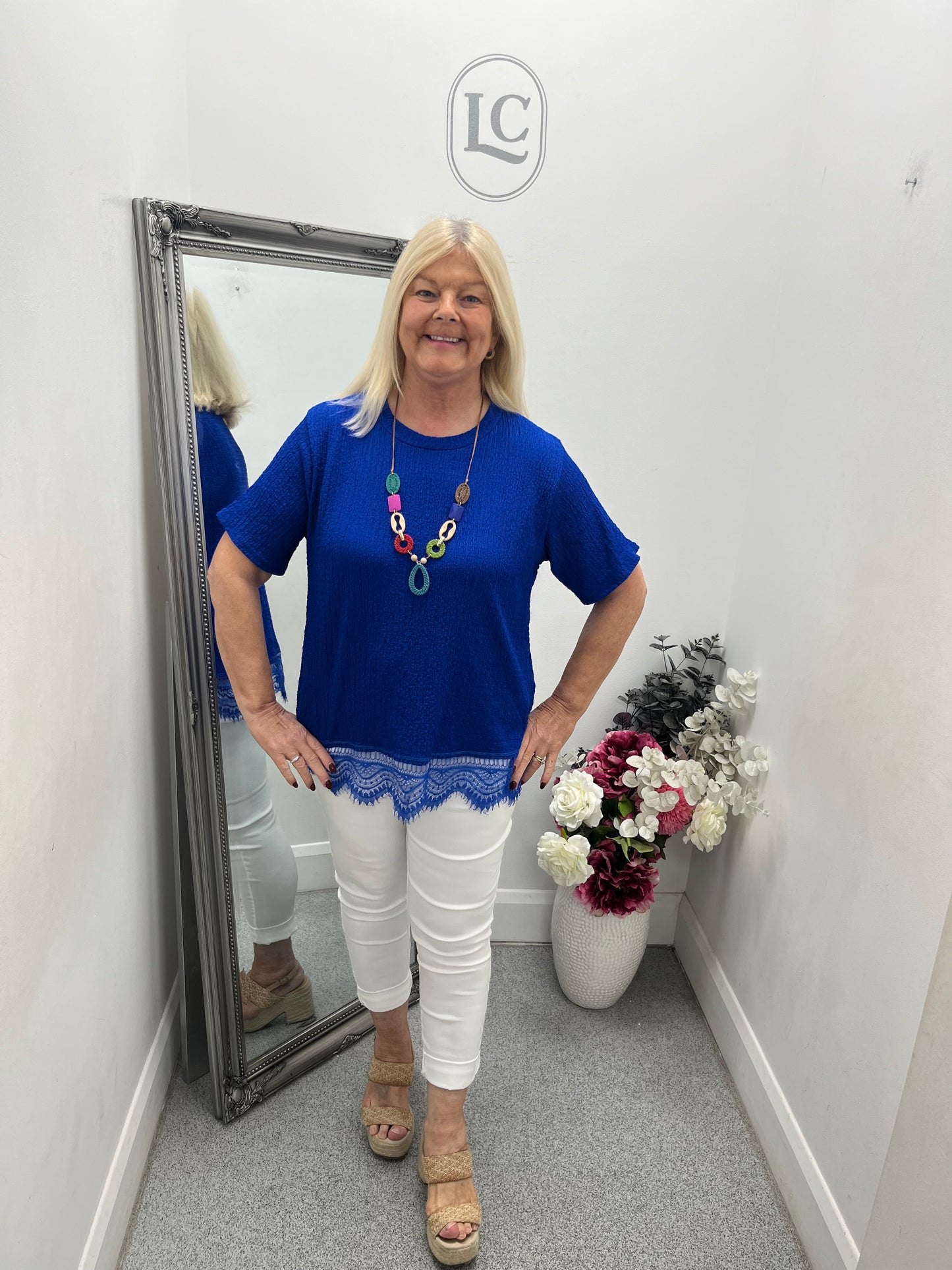 Lace Trim Top in 8 colours