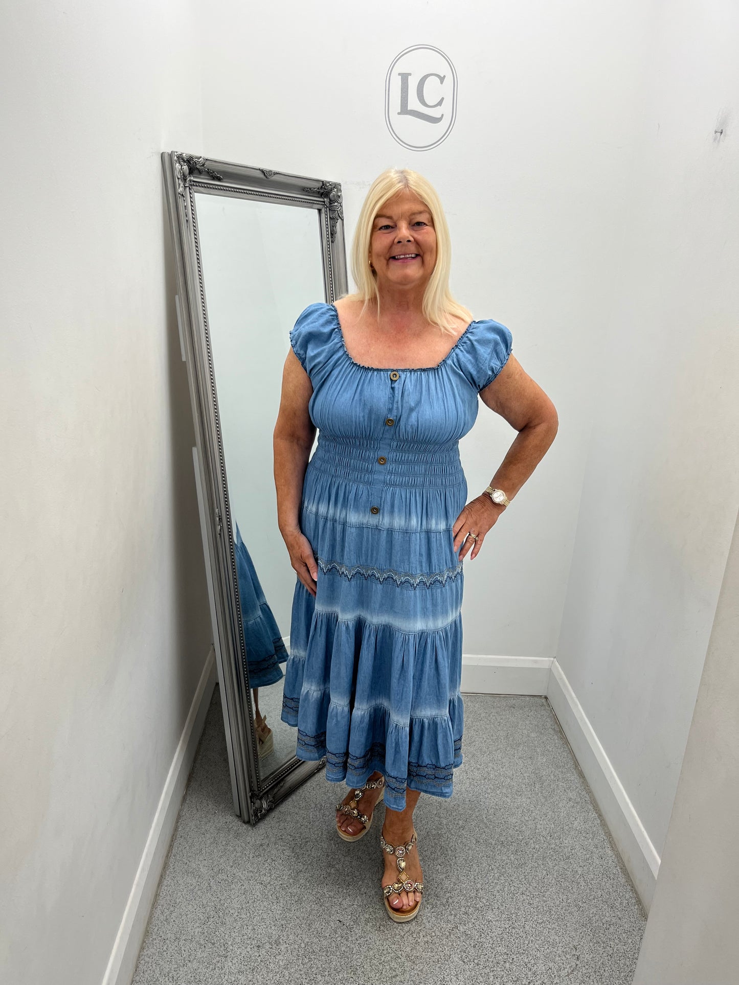 Midi Denim Dress