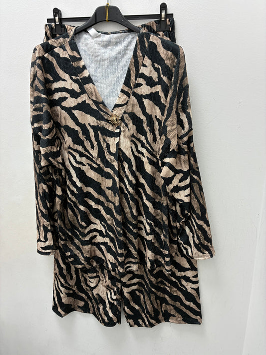 Zebra Print Plus Size Co Ord