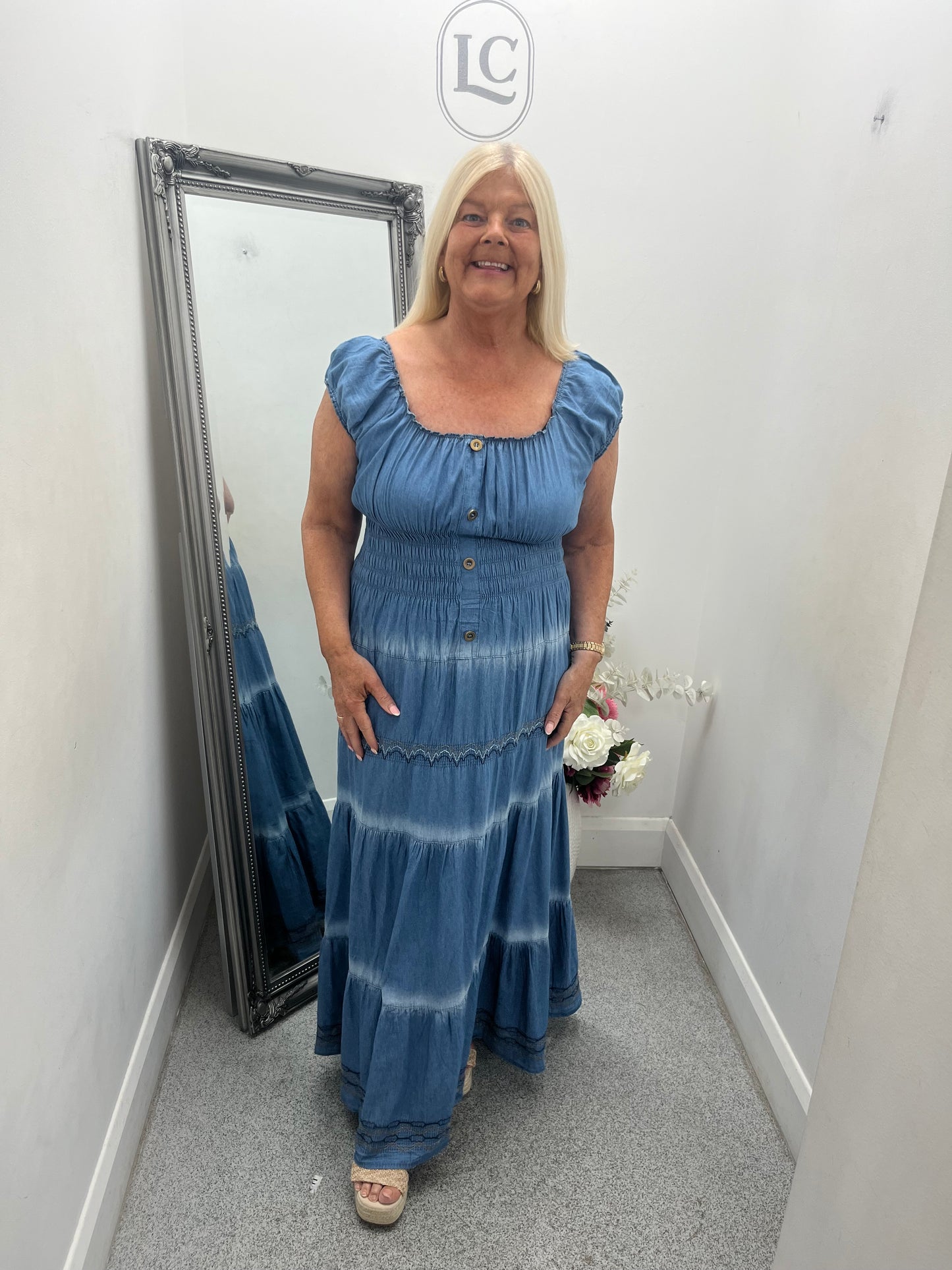 Denim Maxi Dress 2 colours
