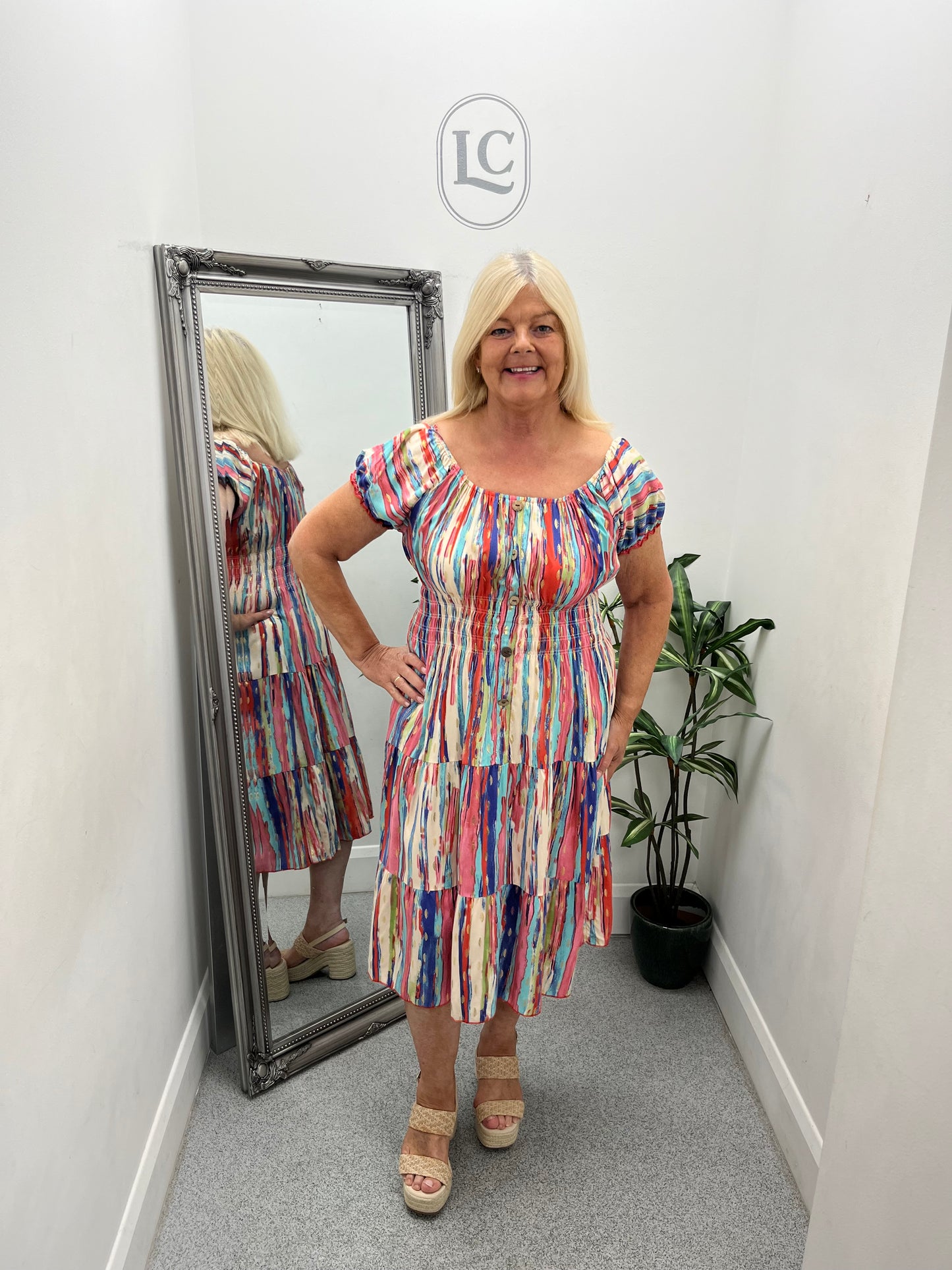 Sarah Bardot Dress in 3 colours