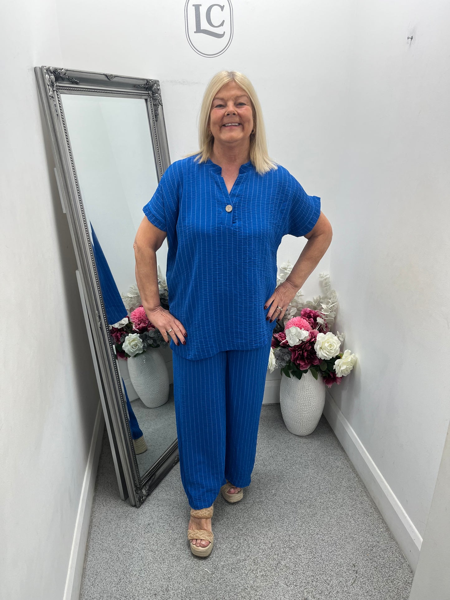 Stripe Trouser Set in 4 colours