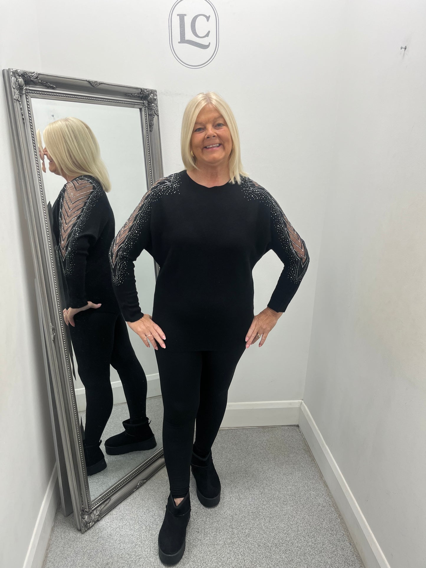 Lace Sleeve Jumper in 5 colours