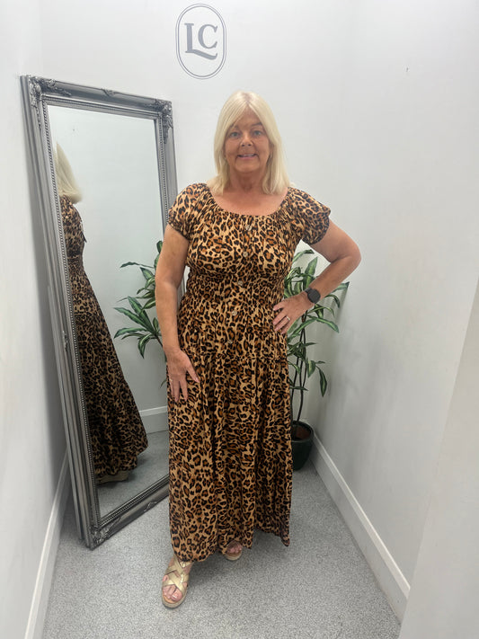 Animal Print Maxi Dress