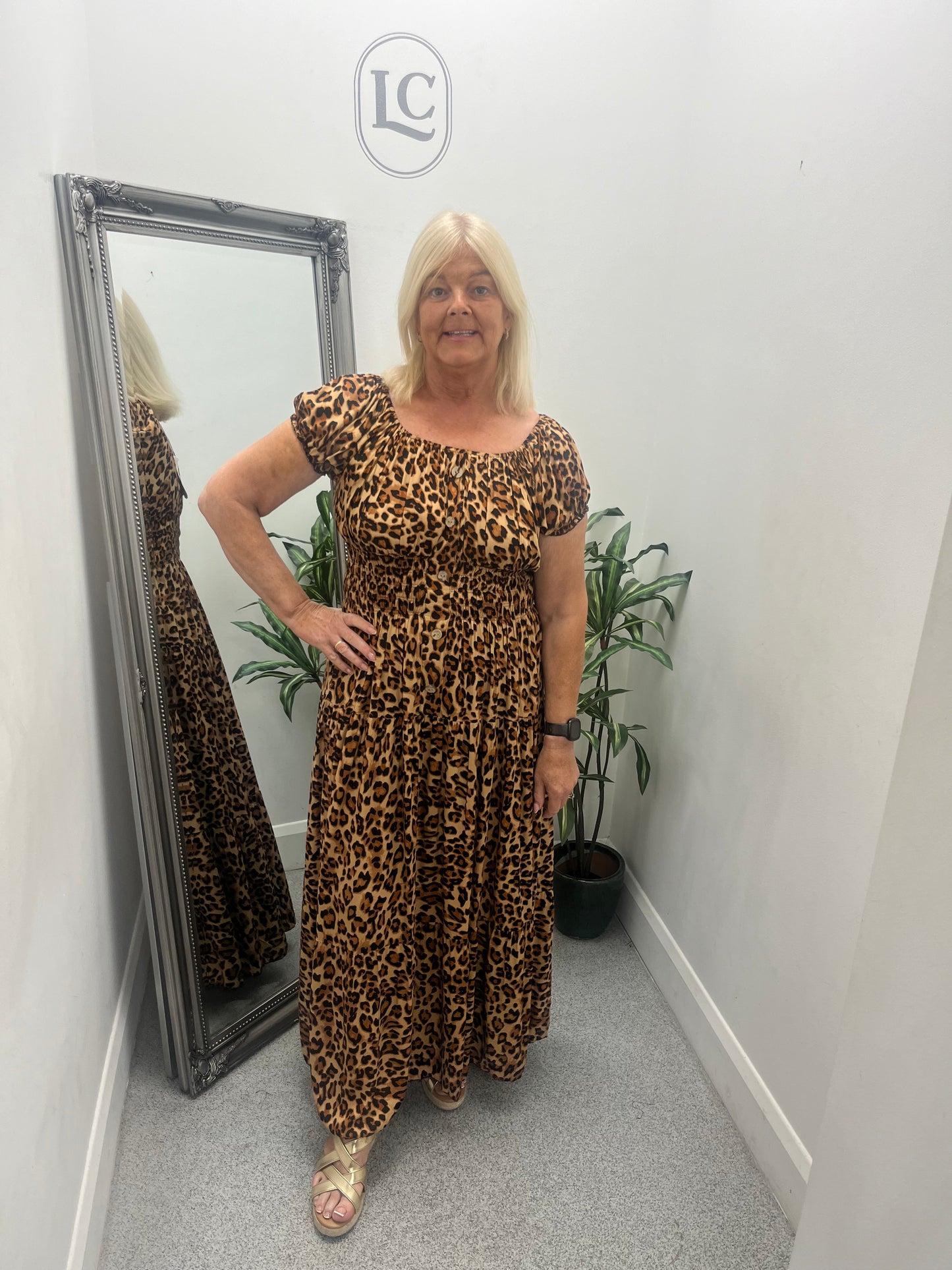 Animal Print Maxi Dress