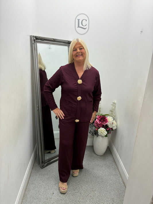 Sabrina long sleeve Co ord in 6 colours
