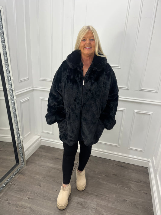 PREORDER (next delivery arriving Friday) Sophie Faux Fur Coat in 4 colours