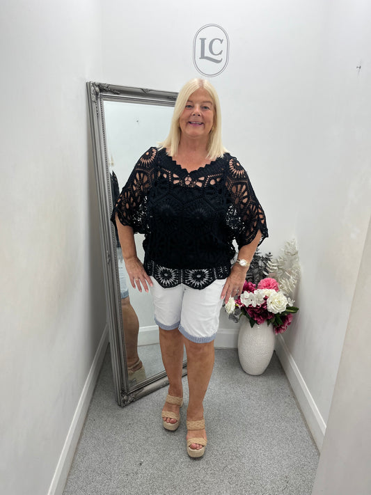 Tina Crotchet in black