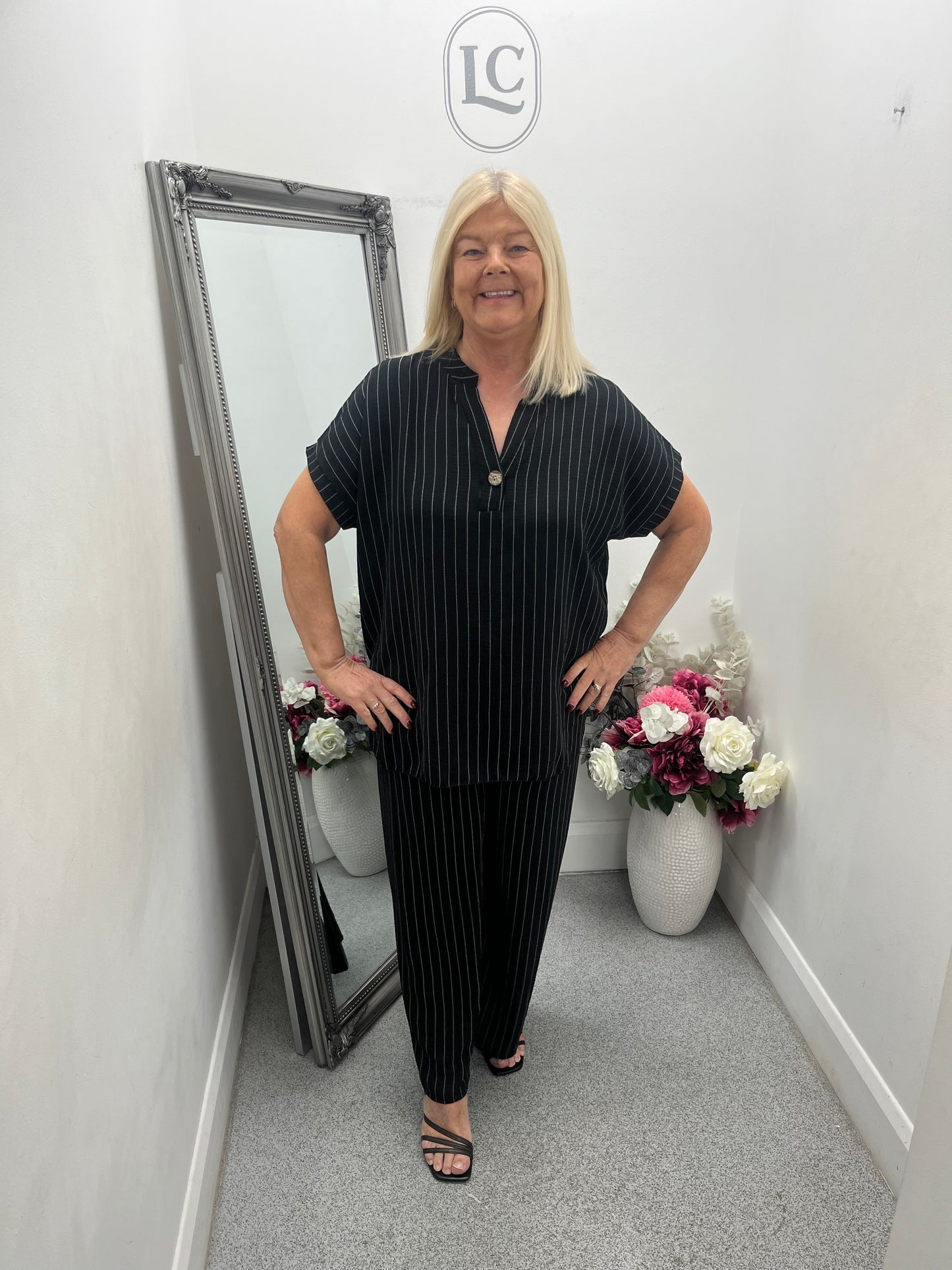 Stripe Trouser Set in 4 colours