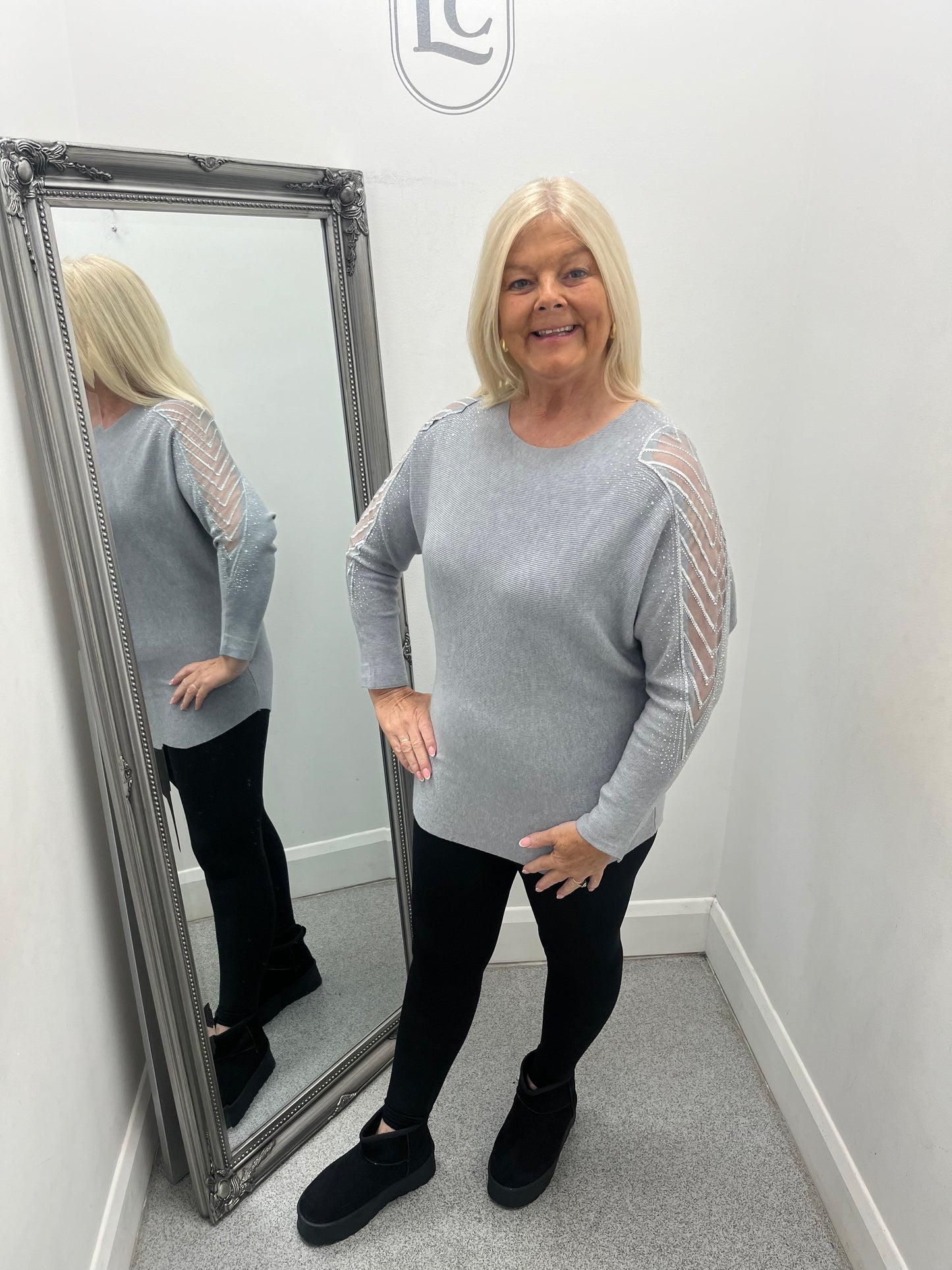 Lace Sleeve Jumper in 5 colours