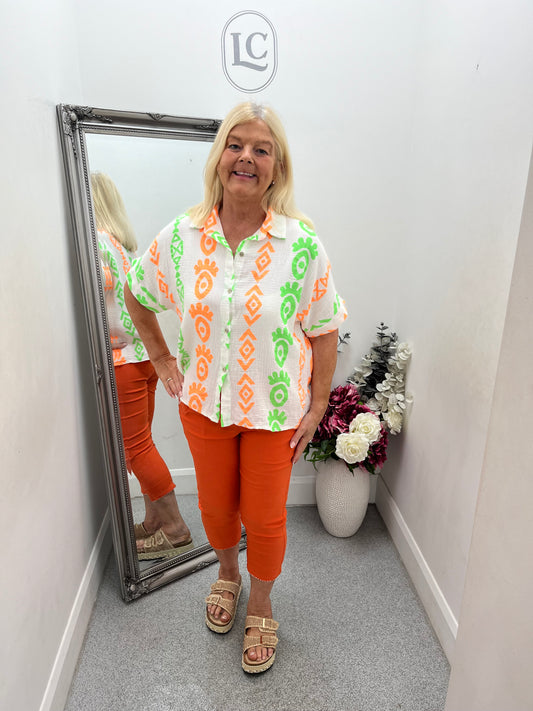 Neon Print Shirt in 5 colours