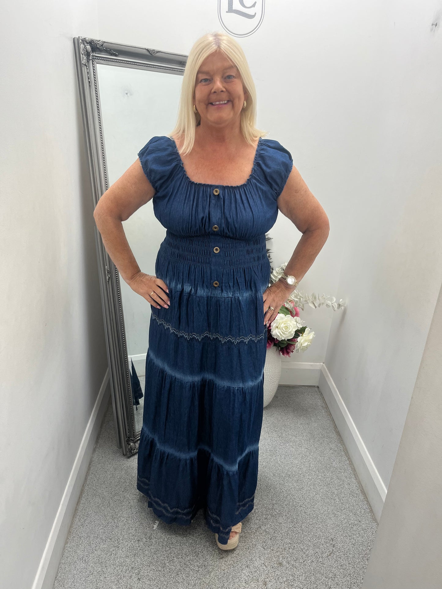 Denim Maxi Dress 2 colours