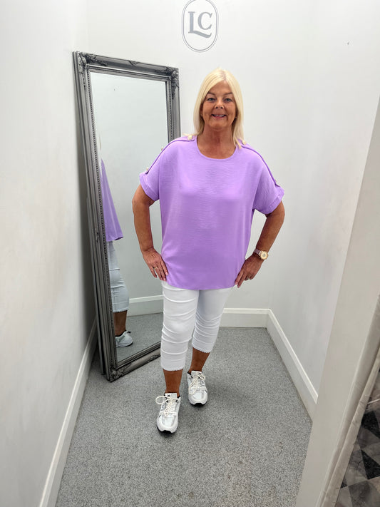 Button Sleeve Top