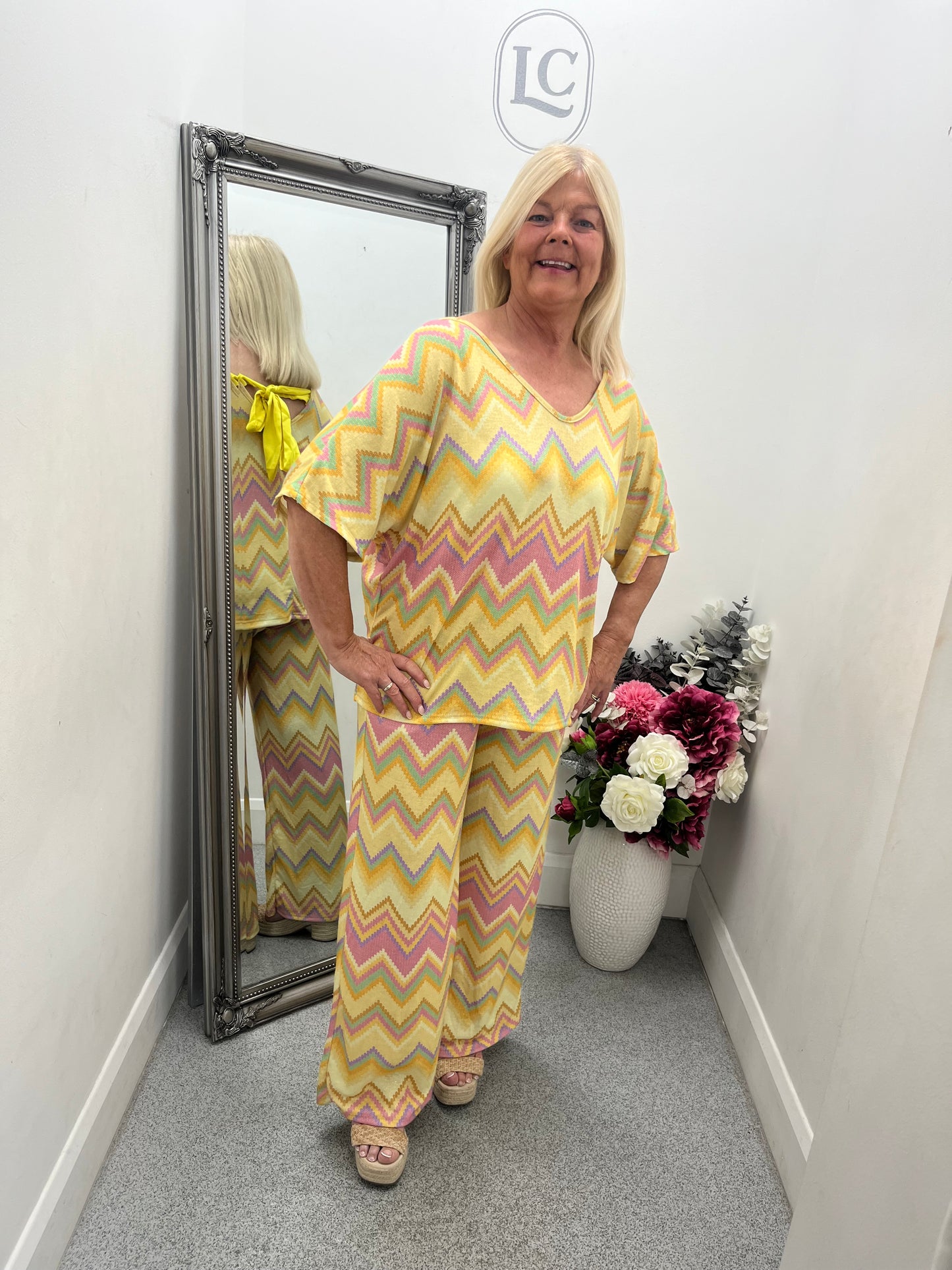 Zig Zag Top and Trouser Co Ord in 6 colours